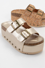 Load image into Gallery viewer, Maddie Double Buckle Platform Sandal
