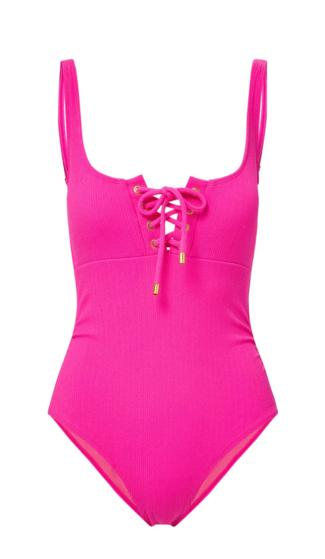 Taylor One Piece Shocking Pink Texture