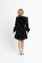 Load image into Gallery viewer, Geo Velvet Burn-Out Tier Dress
