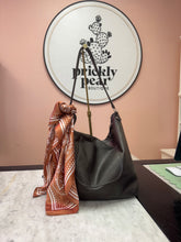 Load image into Gallery viewer, Charcoal Haley Leather Shoulder Bag

