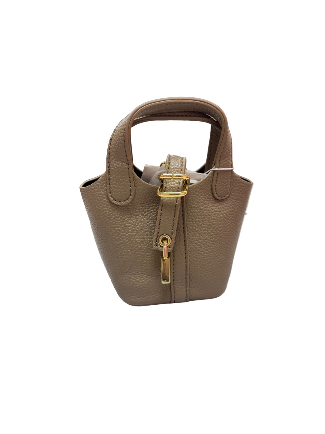 Mini Kid’s Bucket Crossbody Purse - Taupe