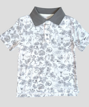 Load image into Gallery viewer, Grey Football Boys Polo
