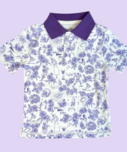 Load image into Gallery viewer, Purple Football Boys Polo
