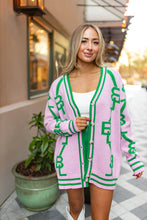 Load image into Gallery viewer, Varsity Cardigan - Parfait
