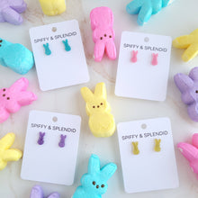 Load image into Gallery viewer, Glitter Bunny Studs - Blue
