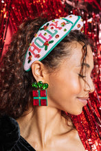 Load image into Gallery viewer, Cross Stitch Holly Jolly Headband
