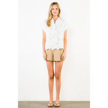 Load image into Gallery viewer, White Eyelet Embroidered Top
