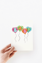 Load image into Gallery viewer, BABY Balloons Pregnancy New Baby Greeting Card
