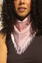 Load image into Gallery viewer, Fringe Bandana - Multiple Colors: Denim Blue
