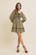 Load image into Gallery viewer, Smocked Mini Dress with Contrast Bow
