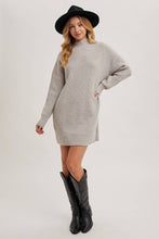 Load image into Gallery viewer, Birch Mock Neck Mini Sweater Dress
