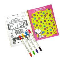 Load image into Gallery viewer, OOLY x Peanuts: Activity Travel Kit &amp; 4 Double-Ended Markers

