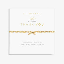 Load image into Gallery viewer, A Little &#39;Thank You&#39; Bracelet in Gold-Tone Plating
