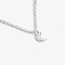 Load image into Gallery viewer, Mini Charms Moon Necklace In Silver Plating
