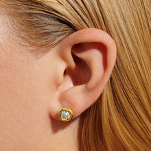 Load image into Gallery viewer, Solaria Stud Earrings In Cubic Zirconia And Gold-Tone Plating
