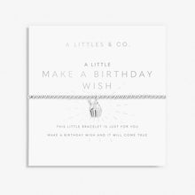 Load image into Gallery viewer, Kid&#39;s A Little &#39;Make A Birthday Wish&#39; Bracelet in Silver Plating
