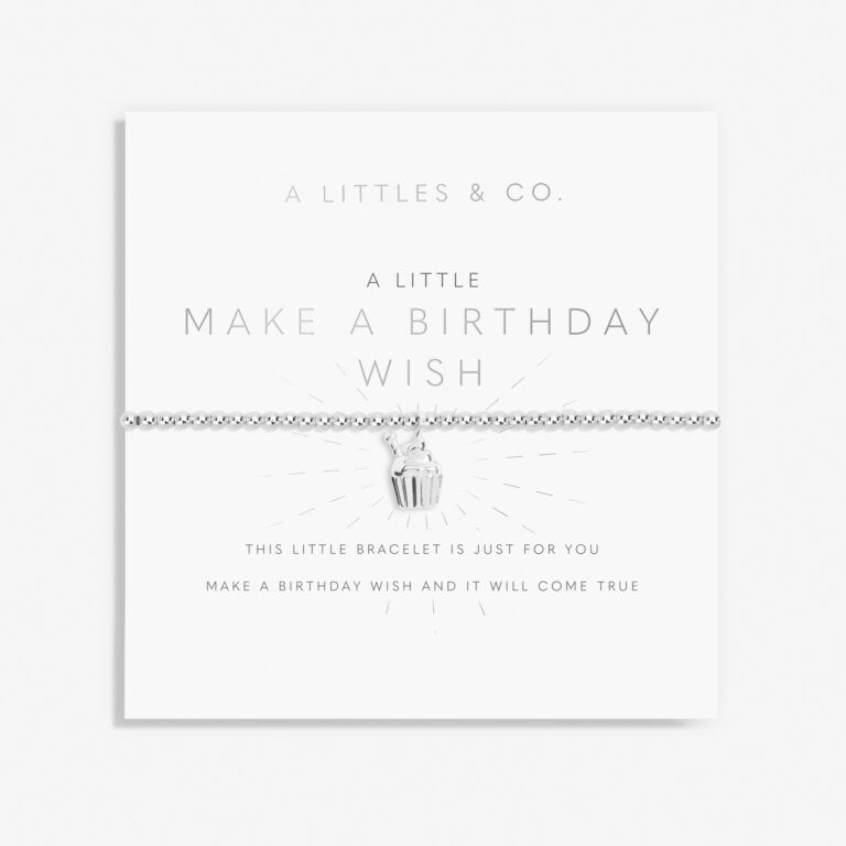 Kid's A Little 'Make A Birthday Wish' Bracelet in Silver Plating