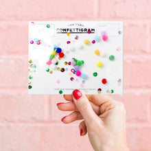 Load image into Gallery viewer, Confettigram - Pom Poms Birthday / Everyday Card
