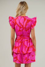 Load image into Gallery viewer, Jolene Abstract Marisol Tiered Mini Dress
