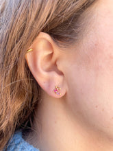 Load image into Gallery viewer, Pink Stardust Trio Earrings
