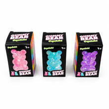Load image into Gallery viewer, Glittered Gummy Bear Squeeze Stress Relief Toy
