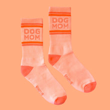 Load image into Gallery viewer, Dog Mom Striped Ribbed Crew Socks
