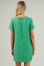 Load image into Gallery viewer, Kury Tweed Mini Dress - Green
