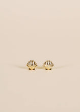 Load image into Gallery viewer, Seashell - Gold Earrings
