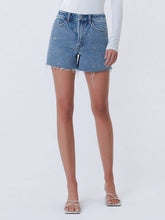 Load image into Gallery viewer, Super High Rise DaisyEmbroidered Denim Shorts
