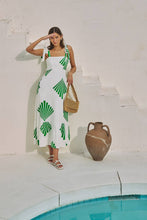 Load image into Gallery viewer, Hendy Shoulder Tie Maxi Dress Fan Breeze
