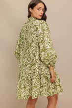 Load image into Gallery viewer, Olive Printed Mini Dress

