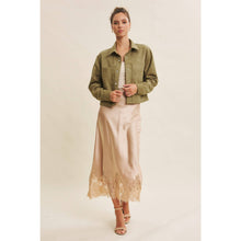 Load image into Gallery viewer, Luxe Stretchy Suede Jacket in Dusty Olive
