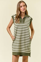 Load image into Gallery viewer, Olive Cap Sleeve Dress
