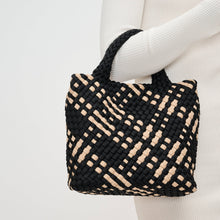 Load image into Gallery viewer, Sky&#39;s The Limit - Small Woven Neoprene Crossbody: Black Nude
