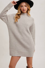 Load image into Gallery viewer, Birch Mock Neck Mini Sweater Dress
