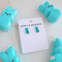 Load image into Gallery viewer, Glitter Bunny Studs - Blue
