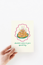 Load image into Gallery viewer, Sweetest Wishes Donuts &amp; Sprinkles Birthday Greeting Card
