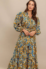 Load image into Gallery viewer, Camel Brown Printed Midi Dress
