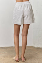 Load image into Gallery viewer, Ivory Lace Trim Detail Drawstring Shorts
