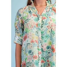 Load image into Gallery viewer, Green Floral Print Maxi Dress
