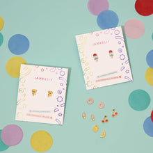 Load image into Gallery viewer, Ice Cream Enamel Flat Back Kids Earrings
