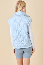Load image into Gallery viewer, Blue Quilted Cloud Puffer Vest
