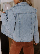 Load image into Gallery viewer, Scallop Trim Denim Jacket
