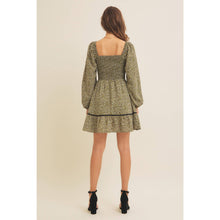 Load image into Gallery viewer, Smocked Mini Dress with Contrast Bow
