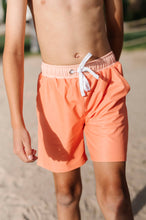 Load image into Gallery viewer, Boy Shorts in Orange Sherbet |  UPF 50 Swimwear + Liner
