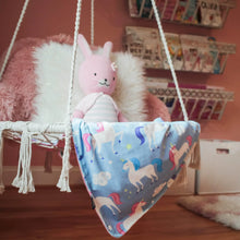 Load image into Gallery viewer, Unicorn Plush Blanket - Purple
