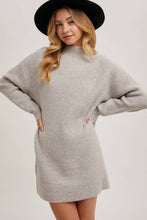 Load image into Gallery viewer, Birch Mock Neck Mini Sweater Dress
