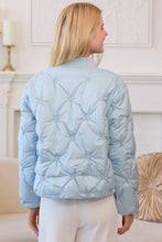 Load image into Gallery viewer, Blue Quilted Cloud Bomber Jacket

