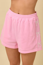 Load image into Gallery viewer, Pink Knit Shorts with Bows
