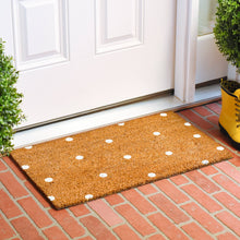 Load image into Gallery viewer, Polka Dots Doormat: White / 24&quot; x 36&quot;
